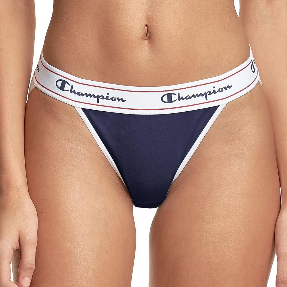 Champion womens Panties, Heritage Bikini Underwear for Women, Moisture-wicking, Cotton Stretch