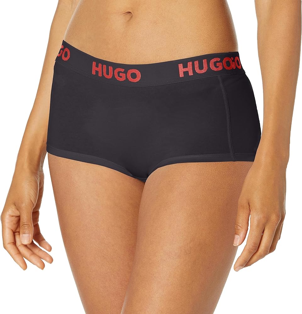 HUGO Women's Bold Logo Cotton Stretch Boyshorts