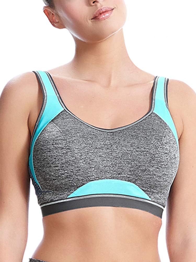 Freya Women's Epic Underwire Crop Top Sports Bra with Molded Inner