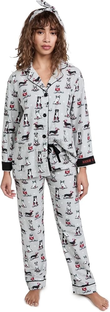 PJ Salvage Women's Loungewear Flannels Pajama Pj Set