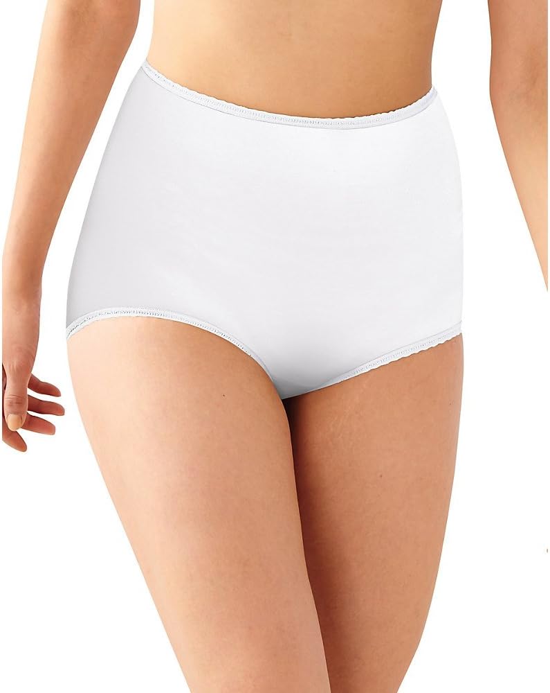 Bali Skimp Skamp Brief Panty, White, 8"