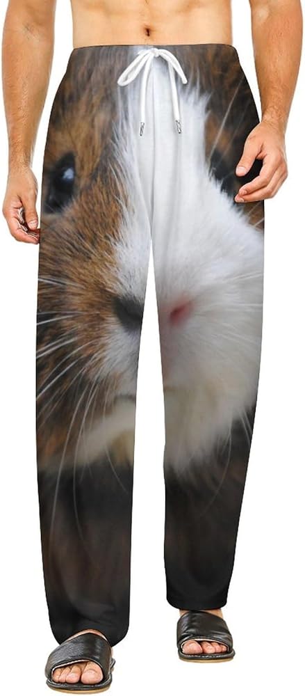 Cute Guinea Pig Lounge Pajama Pants Comfy Sleepwear Bottoms Print Sleep Pants for Men Women