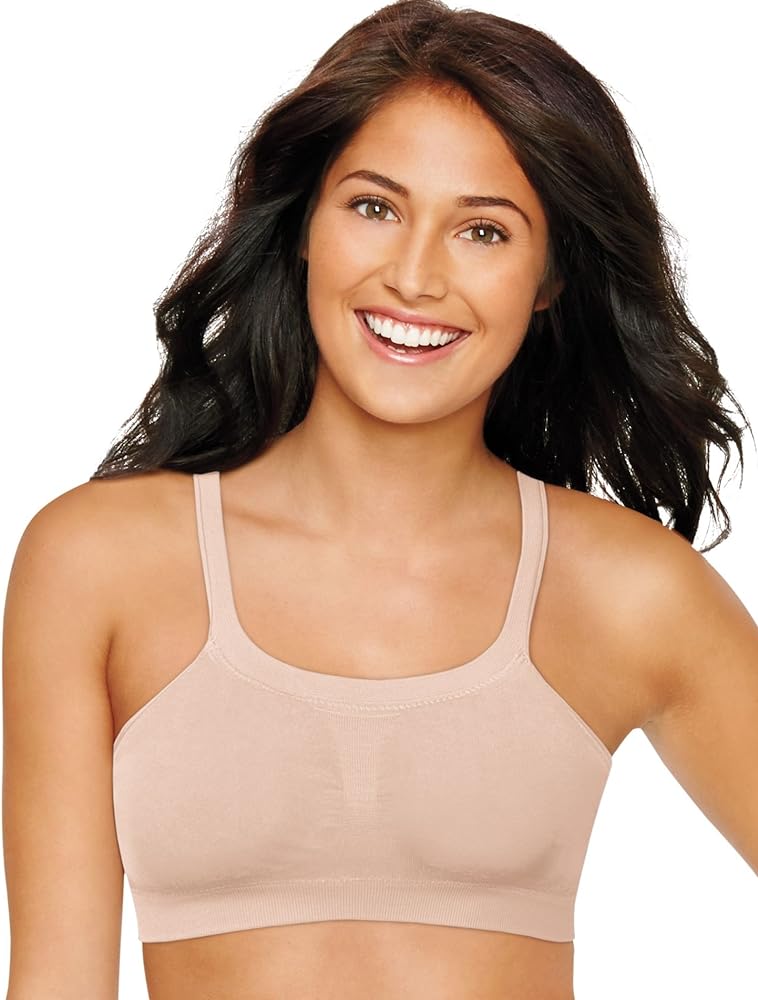 Hanes Womens Bandini Multi-Way Foam Cup Wirefree Bra Dhhu12