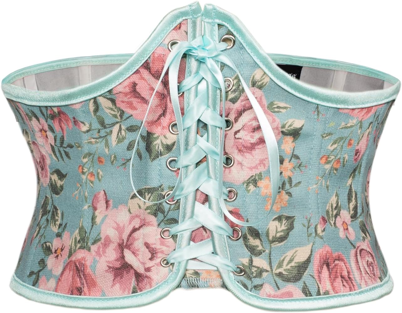 Scarlet Darkness Corset Belt for Women Renaissance Lace up Floral Wide Waist Belts