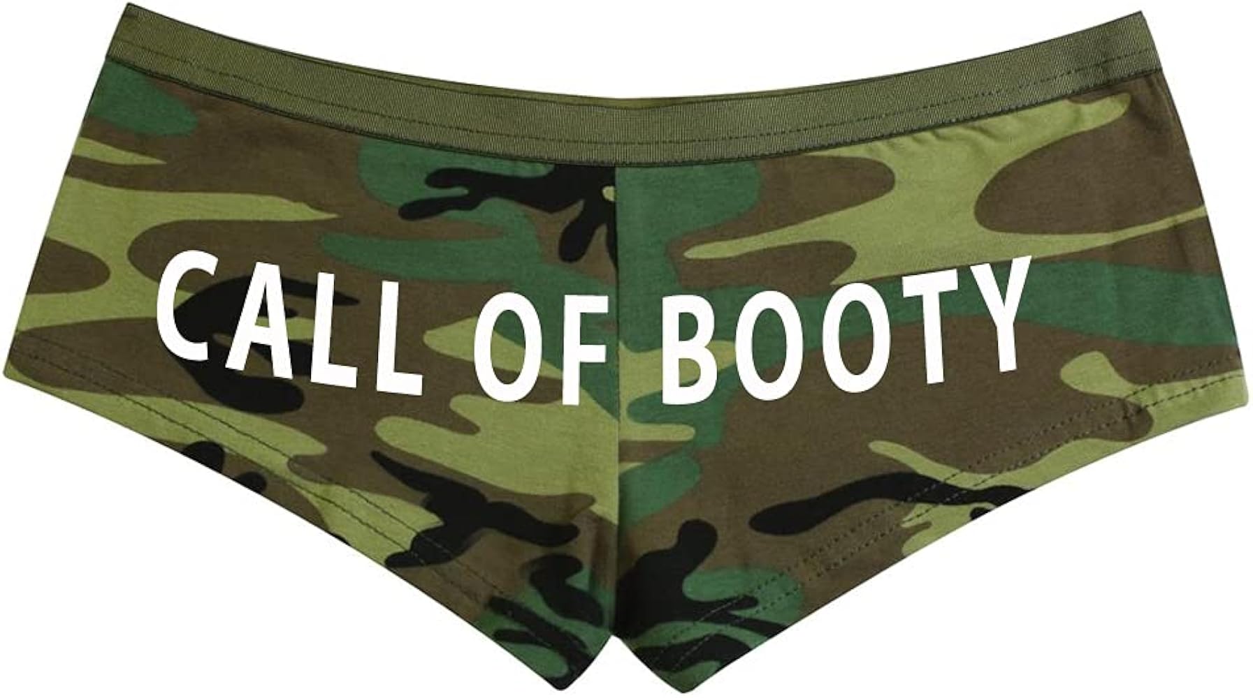 Call Of Booty Women's Gamer Army Camo Underwear Hipster Boy Shorts Military Print