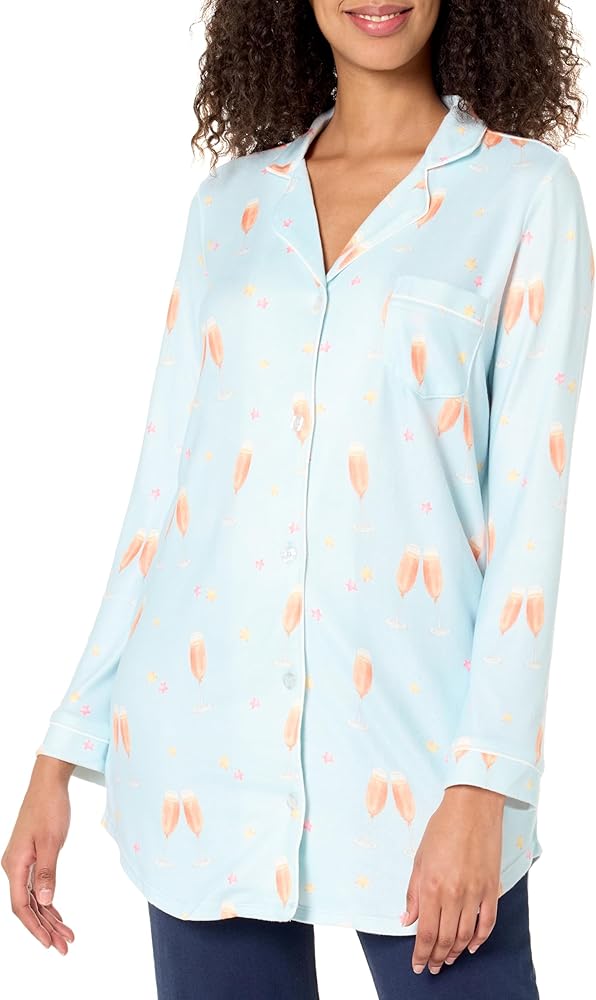 PJ Salvage Women's Loungewear You Had Me at Rose Nightshirt