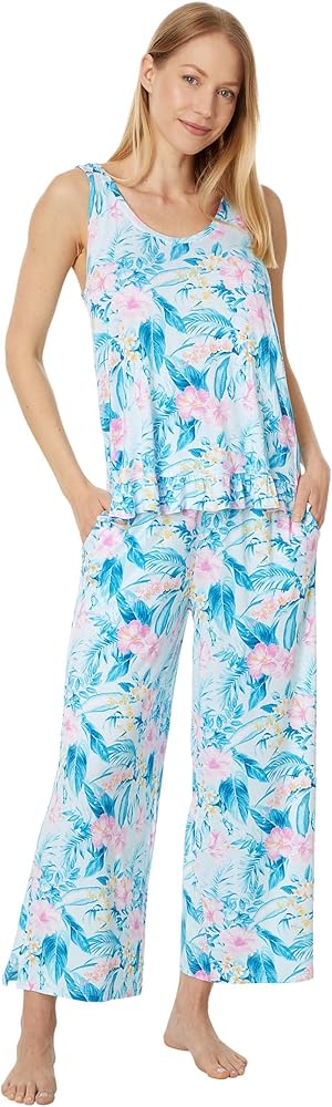 Tommy Bahama Sleeveless Cropped PJ Set