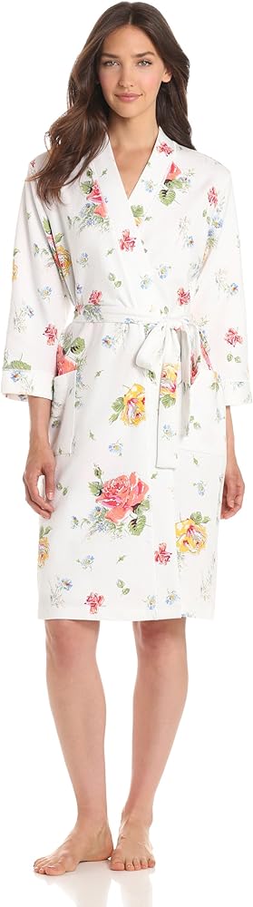 Carole Hochman Women's Catalina Roses Short Robe