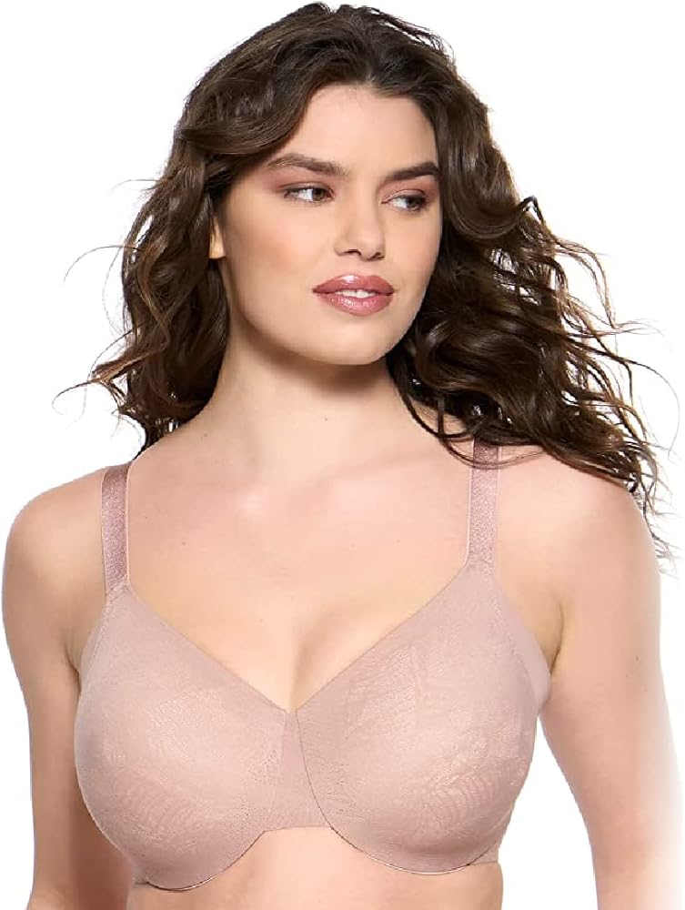 Felina Jessamine Unlined Minimizer Bra - Comfortable Full Coverage Women's Lace Bra