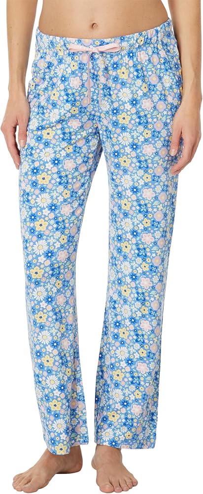 Life is Good Dragonfly Floral Pattern Lightweight Sleep™ Pants