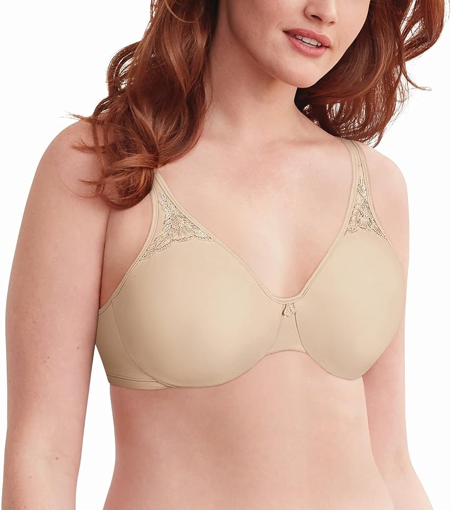 Bali Women's Minimizer Bra, Passion for Comfort Full-Coverage Underwire Bra, Seamless Cups