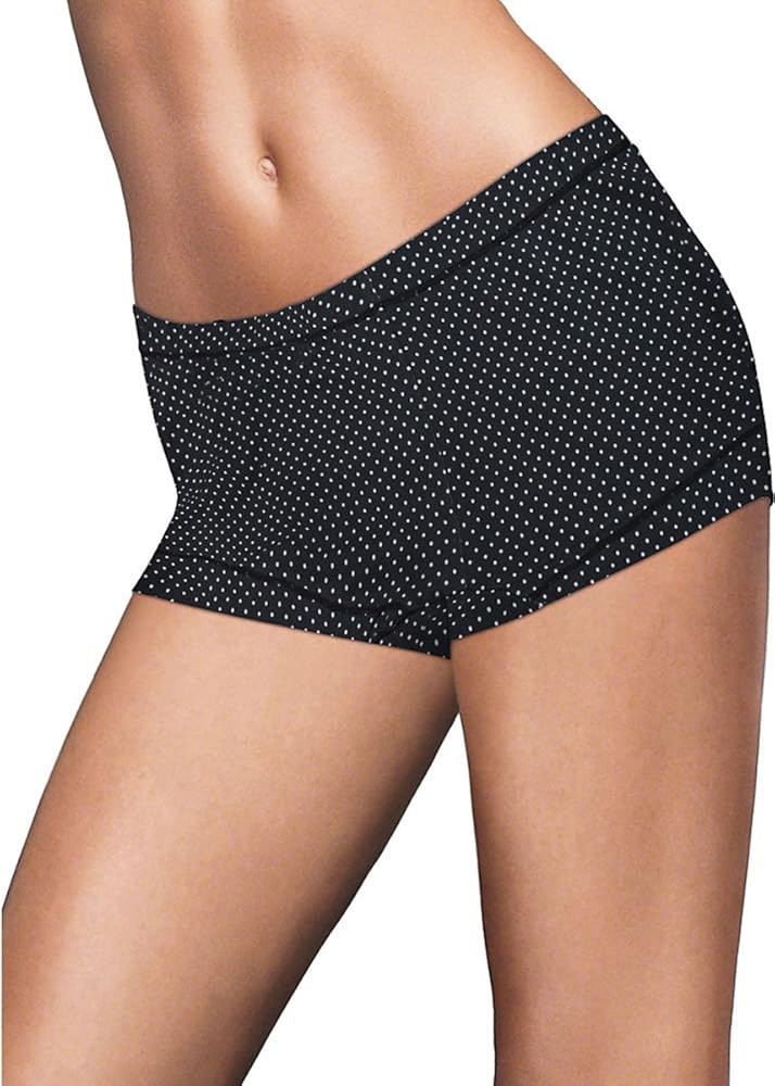 Maidenform Dream Tailored Cotton Boyshort_Black Dot_7