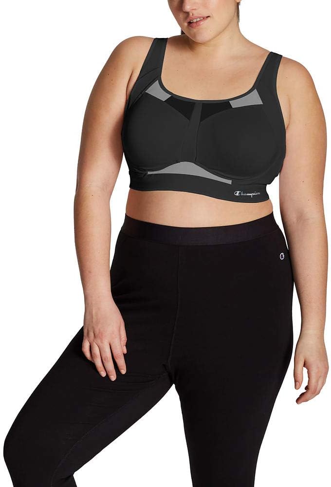 Champion womens Motion Control Underwire Sports Bra, Black, 40C US