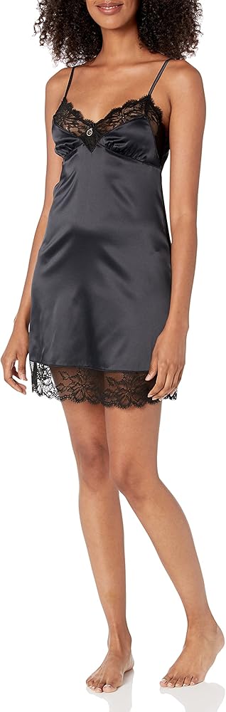 Emporio Armani Women's Black Satin Baby Doll