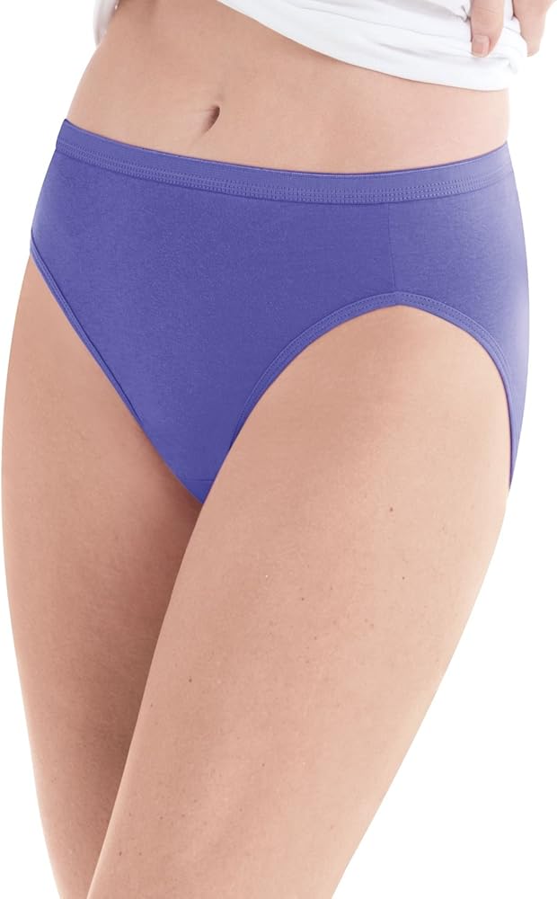 Hanes PW43AS Womens Hi-Cut Panty 10-Pack - Assorted - 6