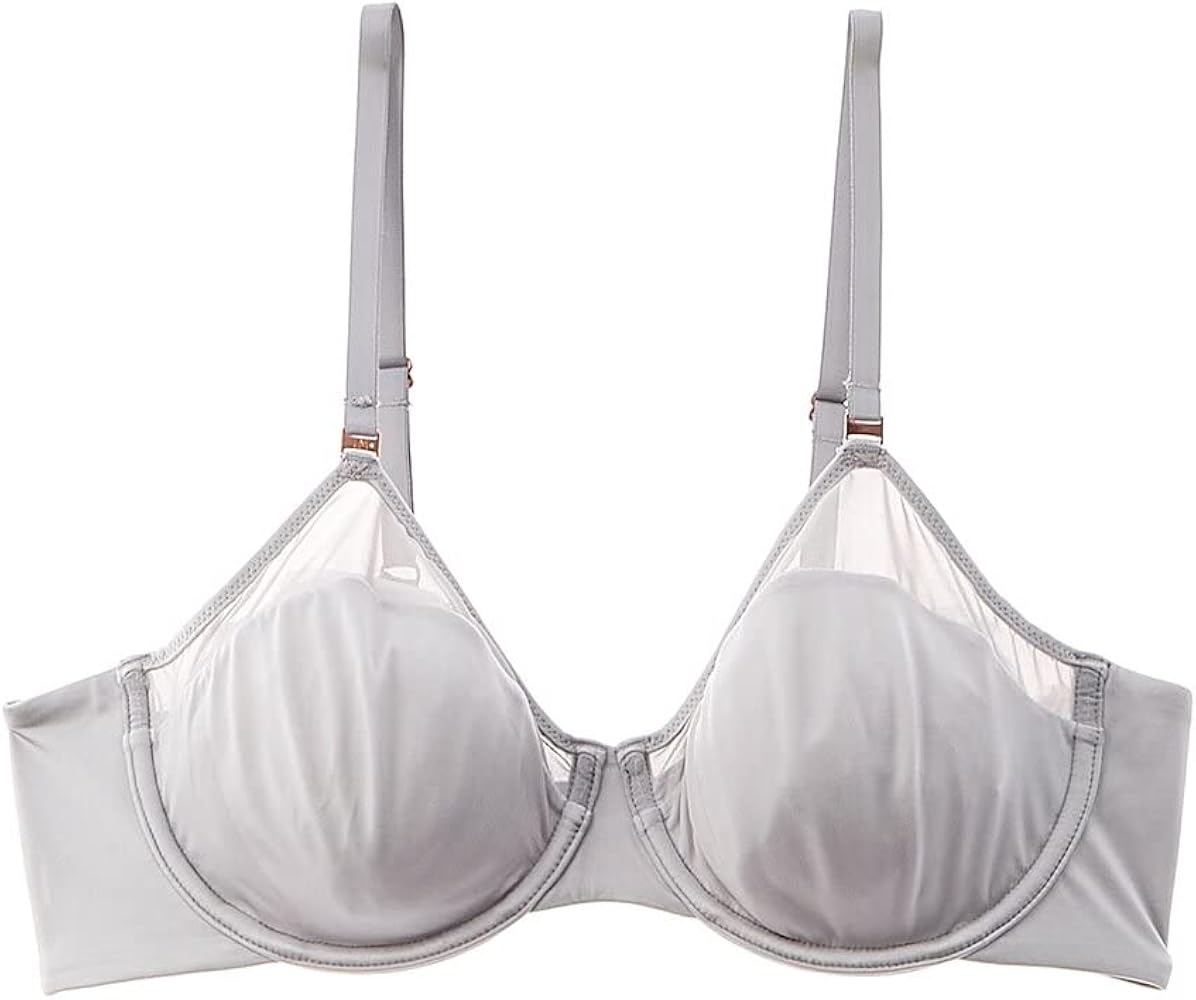 Le Mystere Satin & Mesh Unlined Bra