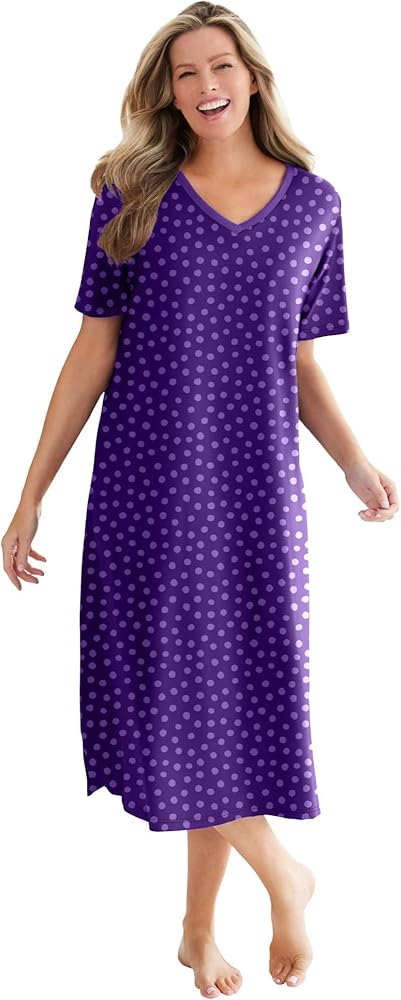 Dreams & Co. Women's Plus Size Long Print Sleepshirt