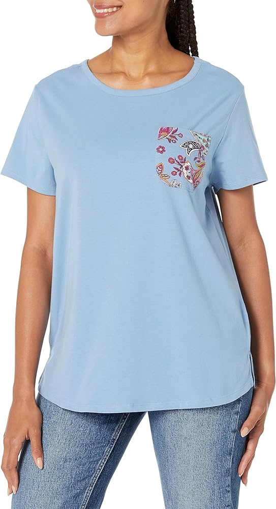 Vera Bradley Women's Cotton Short Sleeve Crewneck Pajama T-shirt (Extended Size Range)