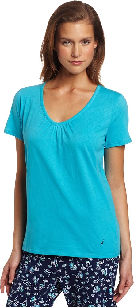 Nautica Sleepwear Women's Knit Solid tee