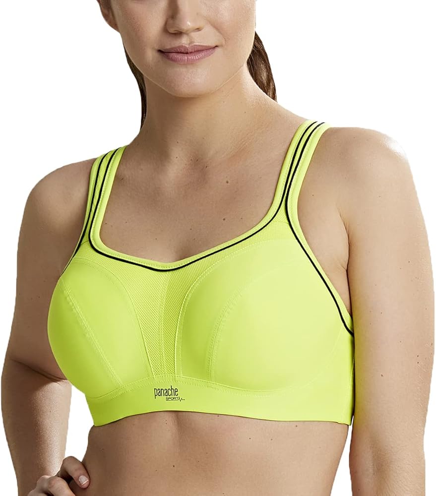 Panache Women's High Impact Underwire Sports Bra, Lime Zest, 30H