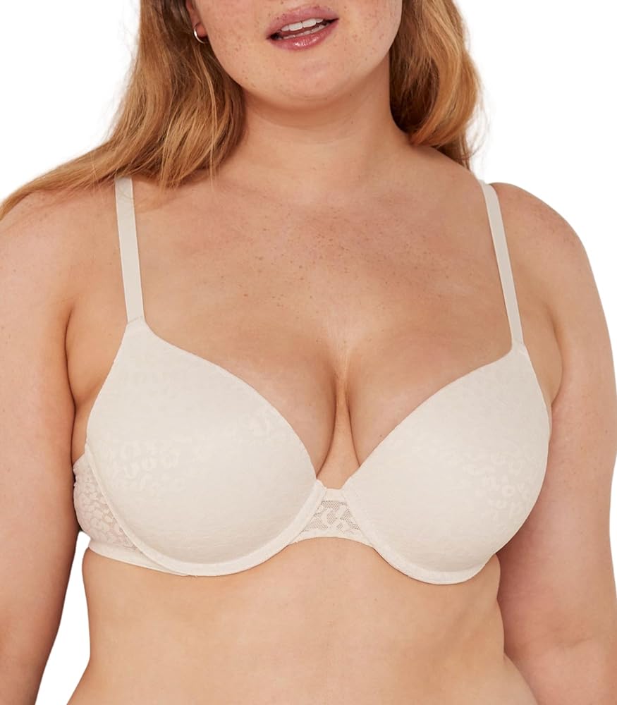 Victoria's Secret Pink Wear Everywhere Push Up Bra, Padded, Smoothing, Bras for Women, White (38B)