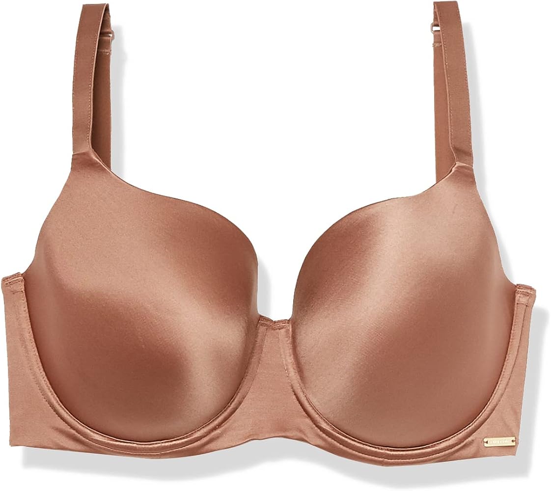 City Chic Plus Size S&C Tshirt Bra in Bronze, Size 18E