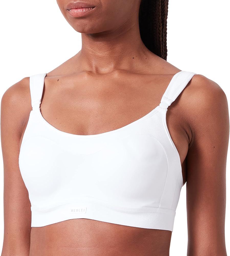 Women's Sf4 Extreme Impact Contour Underwire Sports Bra Ultimate Performance Crop Top , White, 40DD