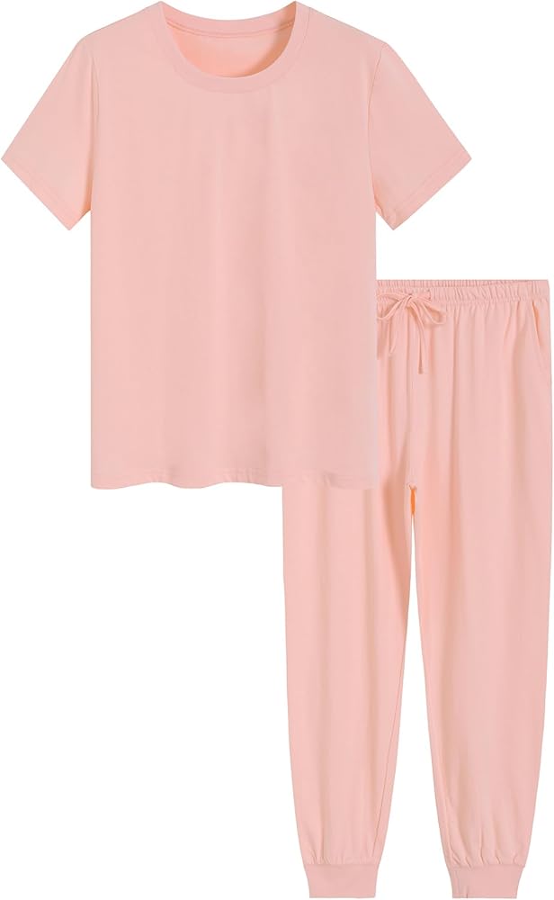 Latuza Women's Petite Pajama Sets Short Length 2 Piece Cotton Sleepwear