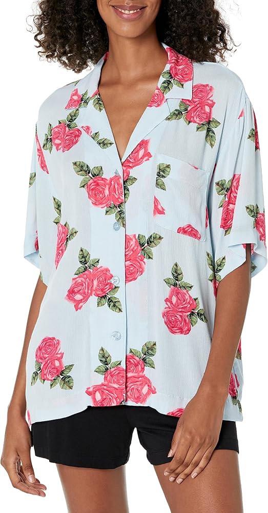 PJ Salvage Women's Loungewear Rose in The USA Short Sleeve T-shirt