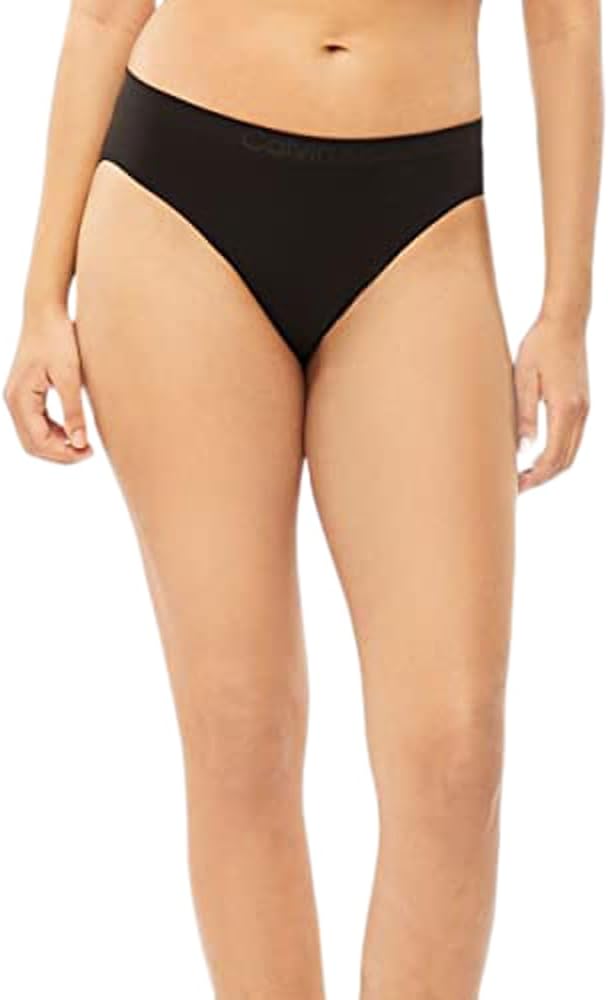 Calvin Klein Women's Bonded Flex Bikini Panty, QD3960, Black, S