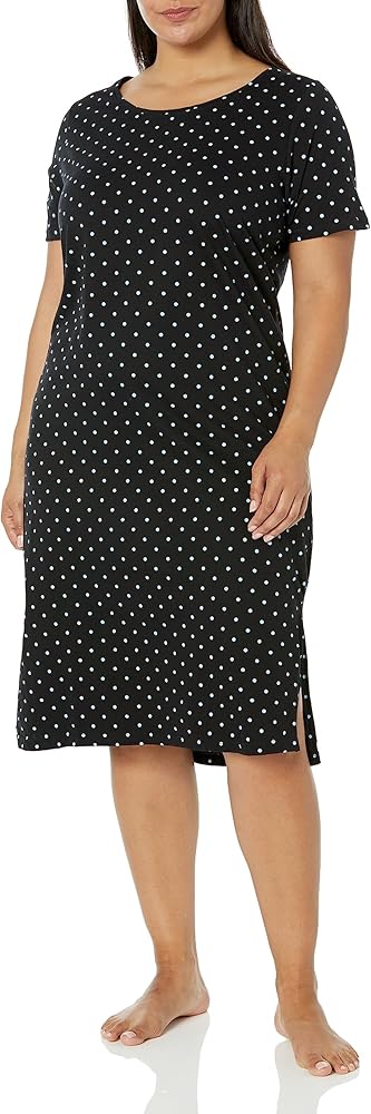 EVANS Women's Plus Size Nightdress Spot