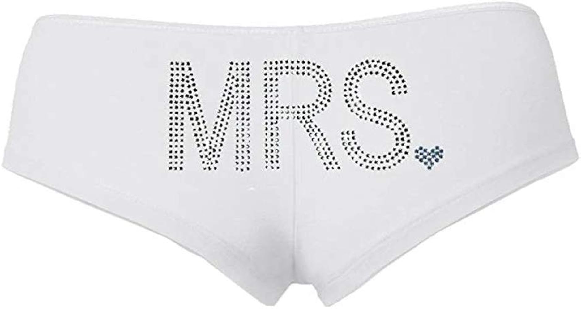 Classy Bride “Mrs.” Rhinestone Boyshort Underwear - Gifts for a Bride-to-be