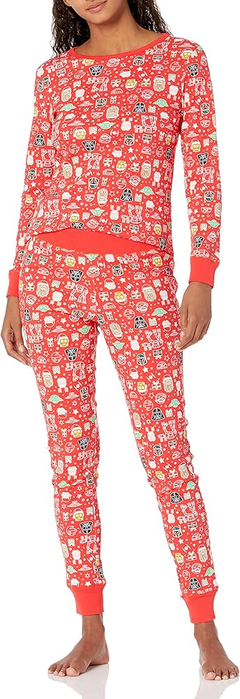 Amazon Essentials Disney | Marvel | Star Wars Women's Snug-Fit Cotton Pajama Sleepwear Sets - Discontinued Colors